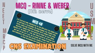 MCQ on rinnes amp Webers test for NEETUSMLEMRCPMRCPCH medical exams full explanation medical [upl. by Feilak]