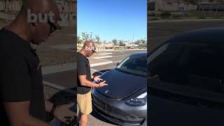 Attempting to Drive a Tesla Model 3 With The Frunk Open tesla shorts [upl. by Llyrat508]