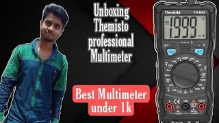 Themisto THM98 Professional Multimeter Multimeter using guide [upl. by Imyaj]