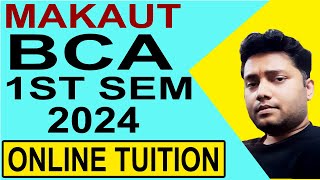 MAKAUT BCA 1st Semester online tuition 2024  BCA tuition in west bengal [upl. by Druci645]