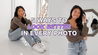 5 WAYS TO LOOK BETTER IN PHOTOS  How to be More Photogenic [upl. by Roberta71]