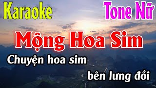 Mộng Hoa Sim Karaoke Tone Nữ  Am  Karaoke Lâm Organ  Beat Chuẩn [upl. by Cornelia416]