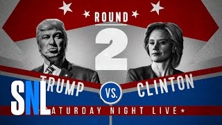 Trump vs Clinton Round 2  SNL [upl. by Keslie130]