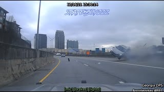 Georgia State Patrol High Speed PIT on Fleeing Honda  Driver Decides to Fight Trooper [upl. by Lidaa]