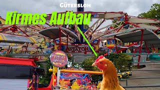 Kirmes Aufbau Gütersloh [upl. by Yelsha]