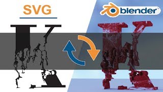 How to Import SVG file into blender using Illustrator [upl. by Sirron650]