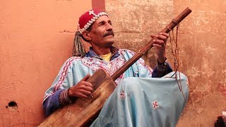 Moroccan gnawa guembri music [upl. by Lehcim]