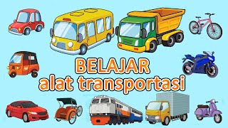 Belajar Nama Alat Transportasi Darat  Mengenal Macam Macam Kendaraan [upl. by Warder]