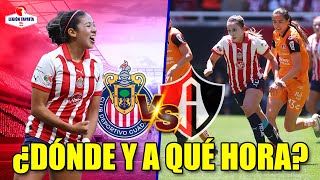 🚨EN VIVO Chivas Femenil vs Atlas Femenil  📺POR DÓNDE Y A QUÉ HORA VERLO  Pretemporada Chivas [upl. by Eetnom846]