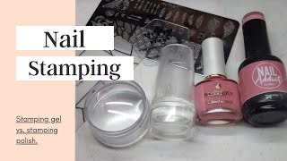 Nail Stamping Gel vs Stamping Polish vs Stamping Gel  Sarais Beauty Studio [upl. by Garv]