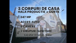 3 Corpuri noi casa Hala Productie Curte Acces auto in Cristian Sibiu [upl. by Press]