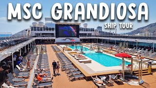 MSC Grandiosa Ship Tour  Full Tour of the Ship 🚢 [upl. by Schuman883]