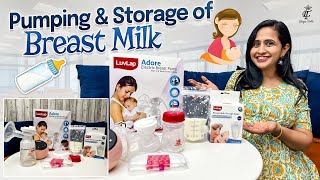 How to store BreastMilk  BreastPumping  Breastfeeding  BreastMilk LasyaTalks [upl. by Maggy]