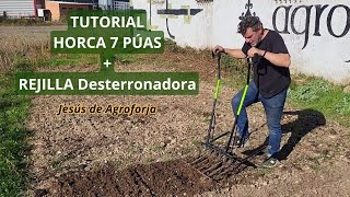 TUTORIAL HORCA 7 PÚAS  REJILLA Desterronadora [upl. by Drawdesemaj]