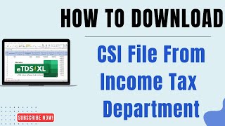 How to download CSI file from the Incometax Department [upl. by Roslyn178]