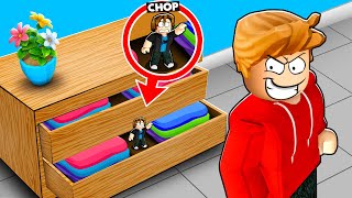 ROBLOX CHOP AND FROSTY HIDE IN DRAWERS HIDE AND SEEK [upl. by Georgeta]