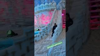 Fun at snow park Dharampur snowpark dharampur funplaces snowslide [upl. by Sirref]