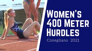 Womens 400 Meter Hurdles  Group 2  Conegliano 2021 [upl. by Antonius]