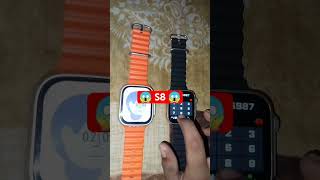 S8 Ultra vs t900 Ultra smart watch mein kaise chalayen trendingshorts [upl. by Darsey794]