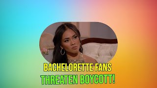 Fans Threaten Boycott of The Bachelorette Over Graphic Content Warning [upl. by Brietta]