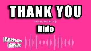 Dido  Thank You Karaoke Version [upl. by Mizuki]