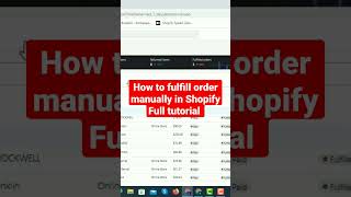 how to fulfill orders in shopify [upl. by Akimrehs494]