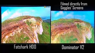 Fatshark HDO vs Dominator V2 Screen Comparison  The BEST FPV Goggles Testing EVER [upl. by Brendon564]