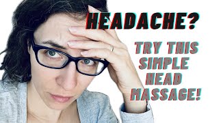 Headache relief  head and face selfmassage [upl. by Ttsepmet]