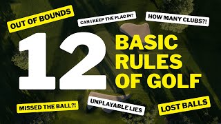 12 BASIC RULES OF GOLF in just 90 seconds  2022 EDITION [upl. by Cynarra]