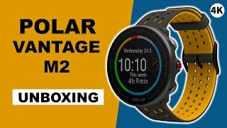 Polar Vantage M2 GreyYellow Unboxing 4K [upl. by Bolan]