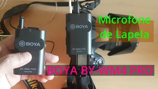 BOYA BYWM4 PRO Microfone de Lapela Wireless Sem Fio  Unboxing [upl. by Aicirtal368]