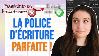 QUELLE EST LA MEILLEURE POLICE DÉCRITURE POUR ÉCRIRE UN LIVRE [upl. by Yam]