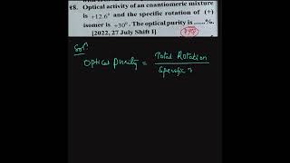 optical activity specific rotation iitjee neet organic chemistry class11 chemistry online [upl. by Gurl]