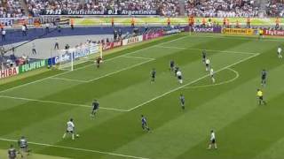 WM 2006 Deutschland Argentinien 11 Klose Live ARD [upl. by Bevus]