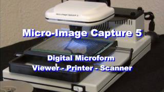 MicroImage Capture 5 Digital Microfilm Scanner w 748X Zoom [upl. by Kerekes70]