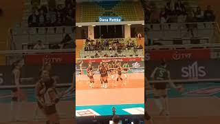 Dana Rettke Yüksekten Sert Smaç NilüferEczacıbaşı volleyballworld spike high [upl. by Akemrej873]