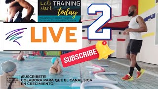 AQUAFITNESS AQUAGYM E HIDROGINASTICA Live nº 2  de 10 ejercicios con el churro [upl. by Naujled978]