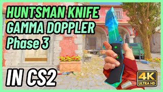 ★ CS2 Huntsman Knife Gamma Doppler Phase 3  CS2 Knife InGame Showcase 4K [upl. by Ainnek]