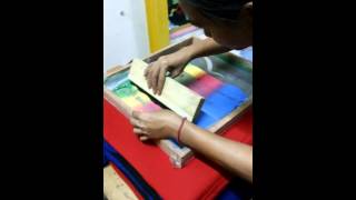 Silkscreen Printing Gradient color [upl. by Nellaf200]