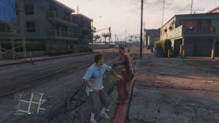 GTA V Aztecas vs NPC worker fight part 3 [upl. by Stafani]