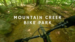 Mountain Creek Bike Park  Black and Green Jump Trails  4K [upl. by Ovatsug]