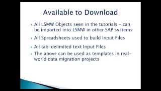 SAP LSMW Configuration Preview [upl. by Hole]