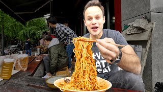 Chinese Street Food DAN DAN NOODLE Tour in Sichuan China  INSANELY GOOD and SPICY Szechuan Noodles [upl. by Staw]