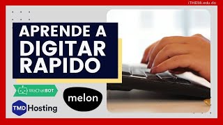 Como Escribir RAPIDO en el TECLADO  Curso Digitación [upl. by Reppep]