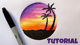 Sunset Color Pencil Tutorial [upl. by Hurless990]