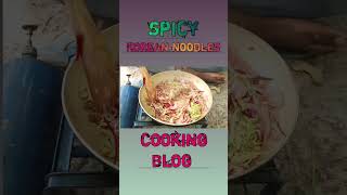 Spicy Korean Noodles Making Blog coockingvlog cooking villfoodcooking [upl. by Sanderson]