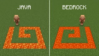 Java vs Bedrock  Minecraft [upl. by Adekam]