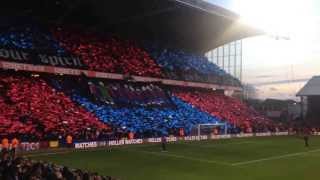 Holmesdale Fanatics tifo before Manchester United cpfc [upl. by Sidnak]