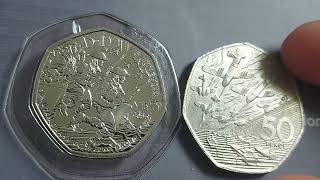 DDAY 50P COINS 2024 amp 1994 [upl. by Mihsah]