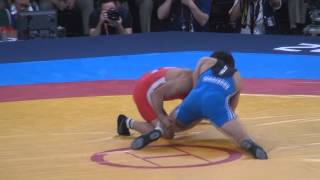 Akzhurek Tanatarov KAZ vs Ramazan Sahin TUR Bronze Finale 66kg [upl. by Inalej]